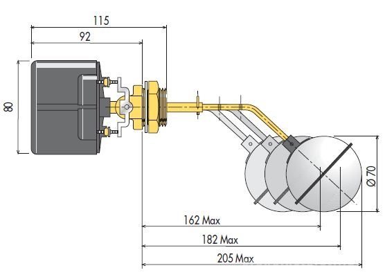 Regulator de nivel electromecanic RL 2100
