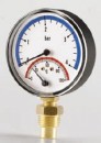 Termomanometru radial Cewal Φ 80 4 bar 120 °C