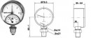Termomanometru radial Fimet TRIM Φ 80 6 bar 120 °C