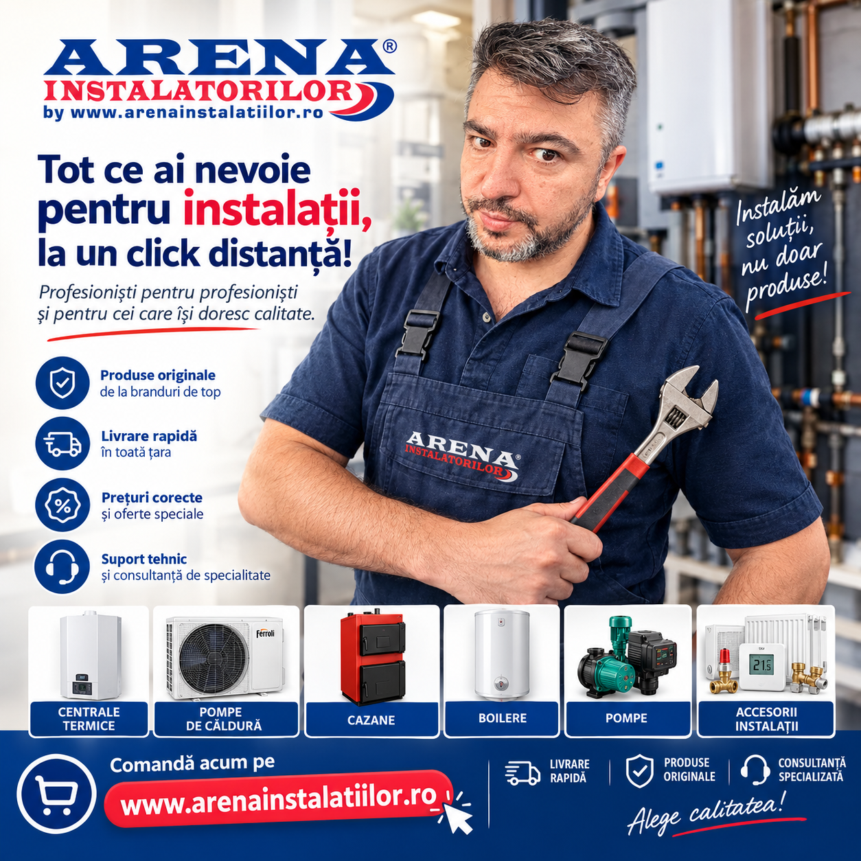 Cine suntem - www.arenainstalatiilor.ro
