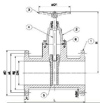 Robinet sertar pana fonta ductila PN16 DN300