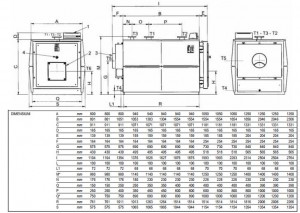 Poza Dimensiuni cazan Ferroli PREXTHERM RSW