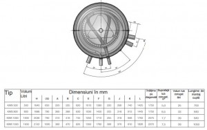 Poza Dimensiuni puffer cu producere de ACM Austria Email KWS 800 W
