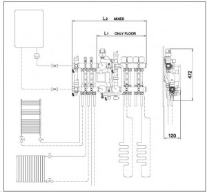 Poza MONTAJ KIT COMBIMIX 130 IVAR