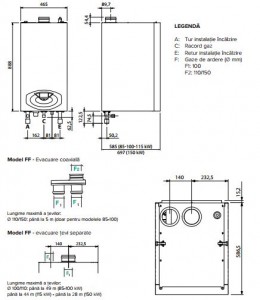 Poza dimensiune ARISTON GENUS PREMIUM EVO HP 150 EU