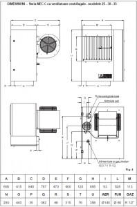 Poza Aeroterma pe gaz pentru tubulatura directa MEC 35 C A2B ACCORRONI 3