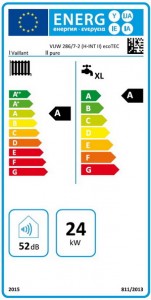 Poza Clasa energetica Centrala termica in condensatie VAILLANT ecoTEC pure VUW 286/7-2, 26,1 kW