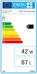 Poza Clasa energetica Boiler termoelectric de sol DRAZICE OKCE 100 NTR / 2.2 kW - 100 litri