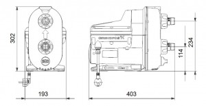 Poza Dimensiuni Hidrofor GRUNDFOS PREMIUM SCALA2 3-45