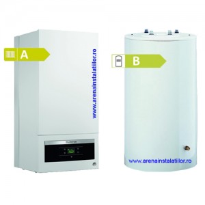 Poza Pachet centrala condensatie Buderus Logamax Plus GB 062 H V2 - 24 kW ERP + Boiler S 120