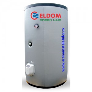 Poza Boiler solar cu 2 serpentine si rezistenta electrica ELDOM FV75011S2 - 750 litri 3 kW