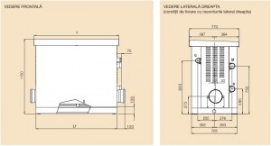 Poza Dimensiuni Centrala termica cu condensare Immergas Ares 200 TEC - 200 kW