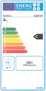 Poza Clasa energetica Boiler termoelectric Ferroli Calypso 200 VMT - 200 litri