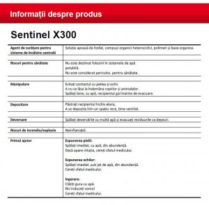 Poza Date tehnice Sentinel X300