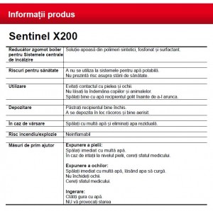 Poza Date produs Sentinel X200