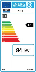 Poza Clasa energetica Centrale termice pe lemne cu gazeificare ARCA ASPIRO 90 R