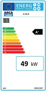 Poza Clasa energetica Centrala termica pe lemne cu gazeificare ARCA ASPIRO 52 R