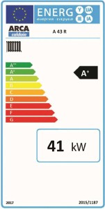 Poza Clasa energetica Centrala termica pe lemne cu gazeificare ARCA ASPIRO 43 R INOX