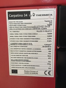 Poza Cazan pe peleti complet automatizat THERMICA Carpatino 34