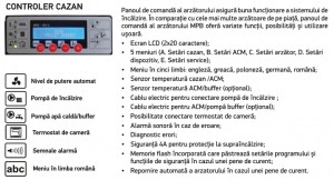 Poza Panou de comanda Cazan din otel cu arzator pe peleti THERMOSTAHL PLC