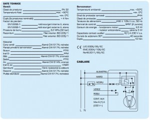 Poza DATE TEHNICE ESBE MBA 121