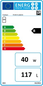 Poza Clasa energetica Boiler cu o serpentina VAILLANT VIH-R 120/6 - 120 litri