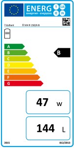 Poza Clasa energetica Boiler cu o serpentina VAILLANT VIH-R 150/6 - 150 litri