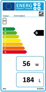 Poza Clasa energetica Boiler cu o serpentina VAILLANT VIH-R 200/6 - 200 litri
