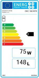 Poza Clasa energetica Boiler indirect cu o serpentina DRAZICE OKC 160 NTR - 160 litri