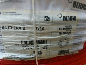 Poza teava pardoseala rehau