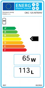 Poza Boiler indirect cu o serpentina DRAZICE OKC 125 NTR/HV - clasa energetica