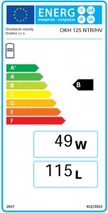 Poza Boiler indirect cu o serpentina Drazice Quadrate OKH 125 NTR/HV - clasa energetica