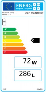 Poza Boiler indirect cu o serpentina marita pentru pompe de caldura Drazice OKC 300 NTR/HP 300 litri - clasa energetica