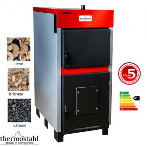 Poza Centrala termica pe combustibil solid mixt THERMOSTAHL ECOWOOD STANDARD 60 kW