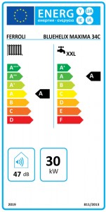 Poza Centrala termica in condensare FERROLI BlueHelix MAXIMA 34C incalzire=32,5 kW ACM=34 kW - clasa energetica