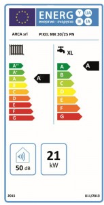 Poza Clasa energetica Centrala termica in condensare Arca Pixel MX 20/25 PN