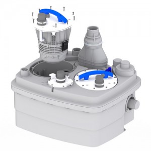 Poza 1 Pompa pentru ape uzate SFA SANICUBIC 2 Pro - 2x1500 W R4STDIP68