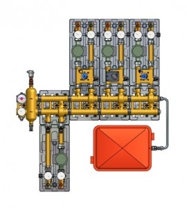 Poza Distribuitor modular IVAR VARIMIX - incalzire in pardoseala 