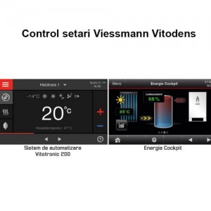 Poza 4 Pachet centrala termica cu afisaj digital 7 inch Viessmann Vitodens 200-W 25 kW cu boiler bivalent Vitocell 300 litri