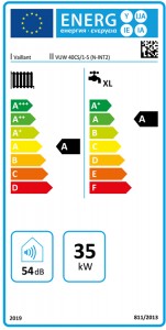 Poza Clasa energetica VAILLANT ecoTEC plus VUW 40 CS/1-5 - 37.7 kW