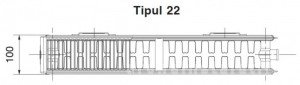 Poza Radiator otel KORADO RK 22x400x1000 - tip 22