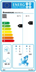 Poza Pompa de caldura aer-apa split Immergas Magis Pro 4 V2 - 4 kW - clasa energetica