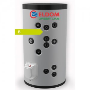 Poza Boiler termoelectric cu 2 serpentine Green Line ELDOM 200 L 2S