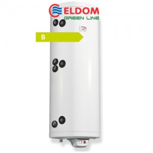 Poza Boiler solar cu 2 serpentine si rezistenta electrica ELDOM 150 litri 3 kW