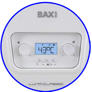 Poza Centrala termica in condensare BAXI LUNA CLASSIC panou de control