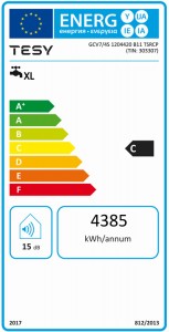 Poza Boiler termoelectric TESY BILIGHT GCV7/4S 1204420 B11 TSRCP2 2 SERPENTINE 120 litri clasa energetica