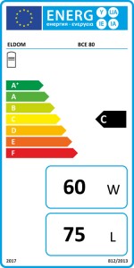 Poza Clasa energetica Puffer pentru pompa de caldura ELDOM BCE 80