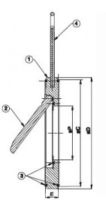 Poza Schema clapet de sens DUYAR tip sandwich DN40