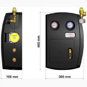 Poza dimensiuni Grup de pompare sistem solar Barberi Trolli 3/4 M