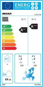 Poza Clasa energetica Pompa de caldura aer apa monobloc MAXA i-32V06 - 7 kW